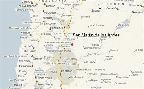 san martin de los andes argentina map